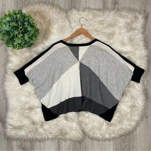 Minnie Rose Cashmere Abstract Multi Color Sweater XS/S‎